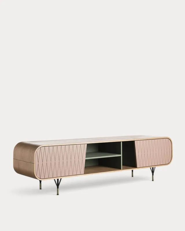 Mobile TV in Legno 2 Porte 180x45 cm Amer