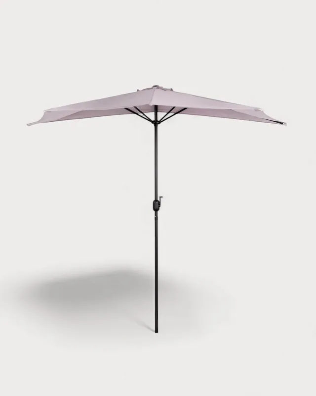 Ombrellone Semicircolare per Giardino e Terrazza (290x150 cm) Kenai