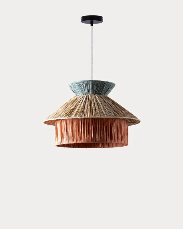 Lampada da Soffitto in Rafia Neila Del