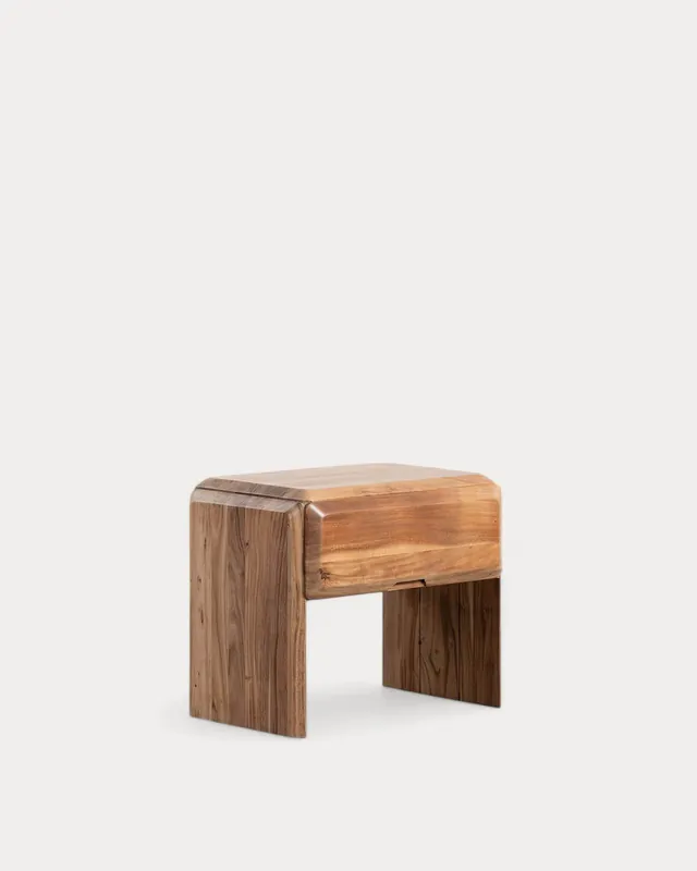 Pack da 2 Comodini in Legno di Acacia con Cassetto (60x40 cm) Lucil