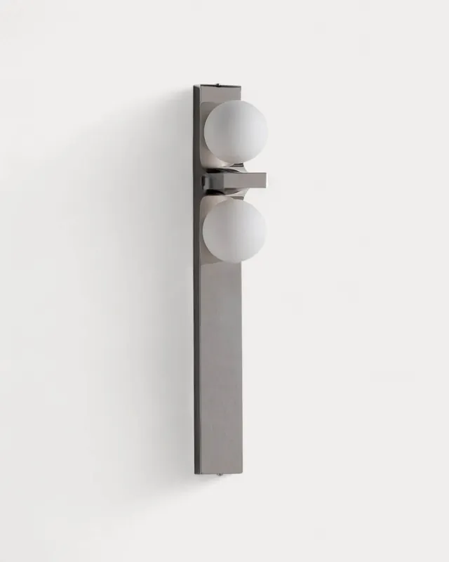 Aplique de Pared de Metal con Mármol Travertino Nadir