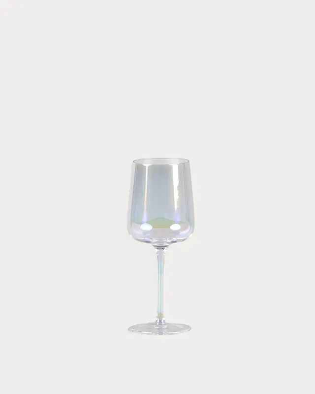 Pack da 4 Bicchieri da Vino Bianco in Vetro Iridescente Odin