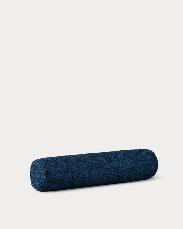 Cuscino Cilindrico in Tessuto (63x15 cm) Pompons