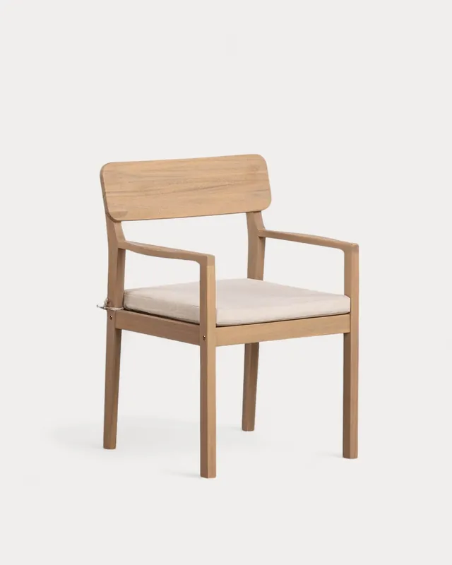 Sedia da Giardino in Legno di Mirla con Braccioli Mirla