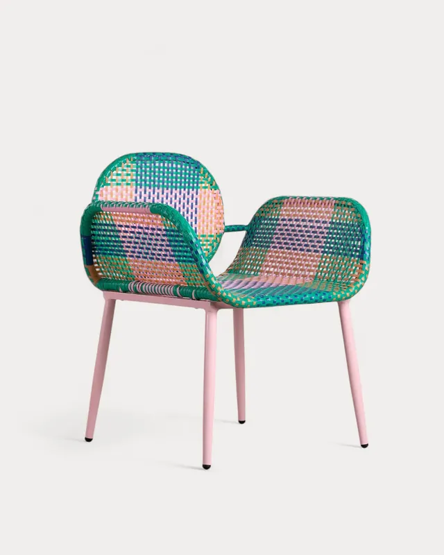 Pack 2 Poltrone in Alluminio e Rattan Sintetico Emba Studio
