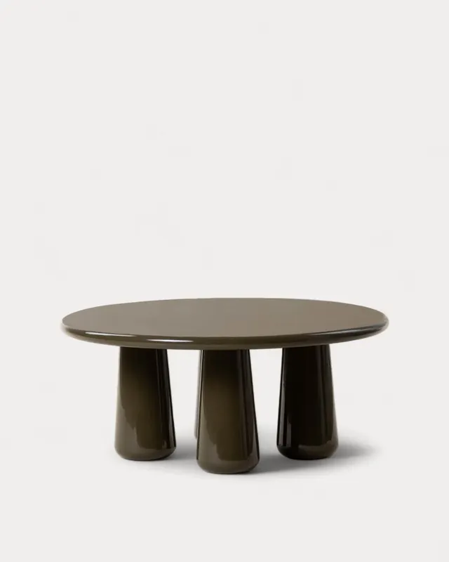 Tavolino Rotondo in Legno (Ø80 cm) Hany