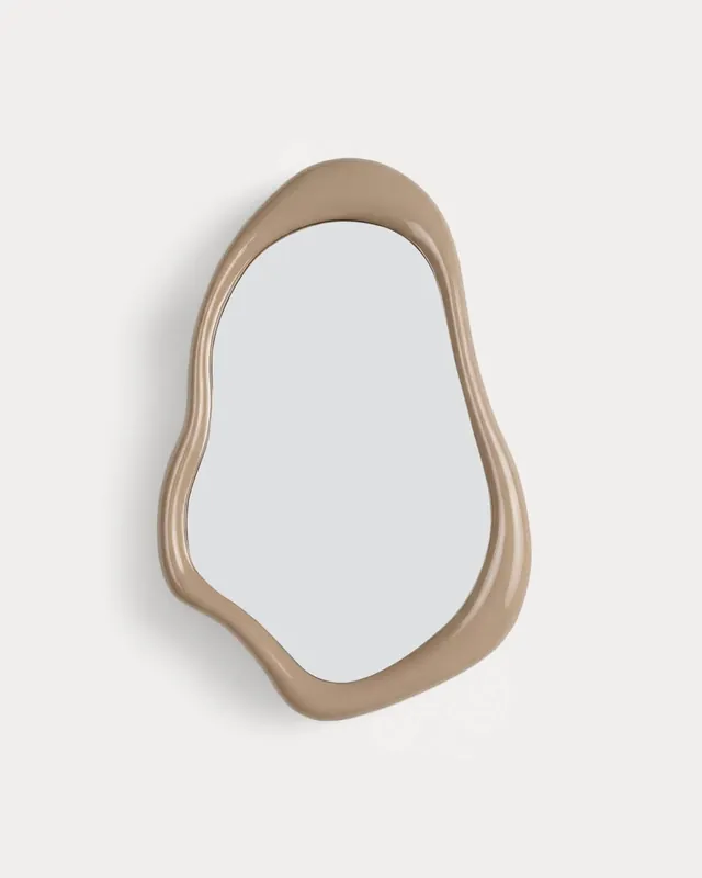 Specchio da Parete in Legno e Resina (90x60 cm) Lilos