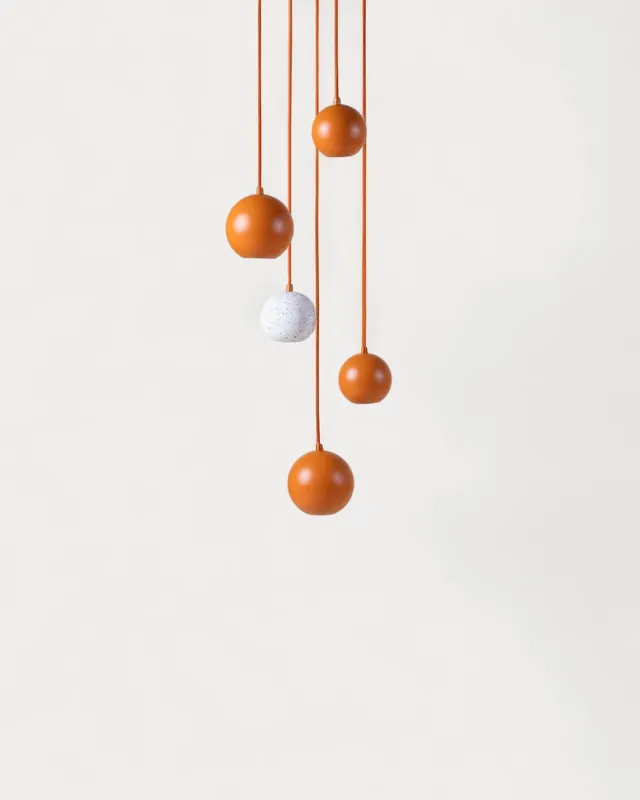 Lampada da Soffitto in Metallo e Terrazzo Deivis