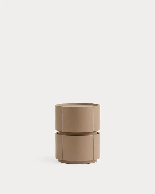 Pack da 2 Comodini in Legno con Cassetti (Ø40 cm) Maele