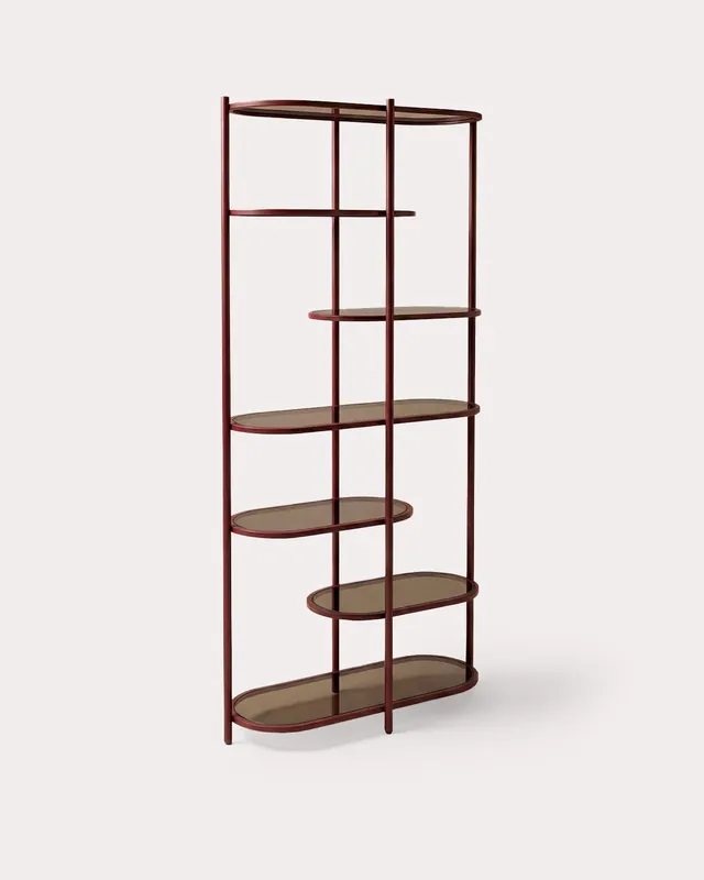 Libreria in Metallo e Vetro Temperato (190x85 cm) Yerry