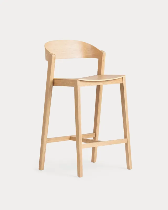 Pack 2 Sgabelli Alti in Legno di Quercia Laly
