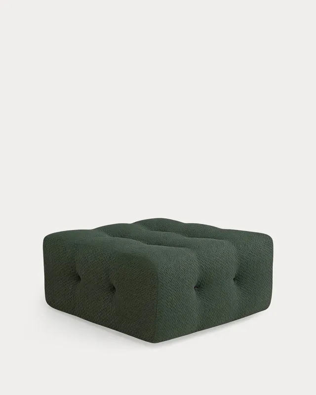 Modulo Pouf in Tessuto Sottovuoto per Divano Modulare Nahual