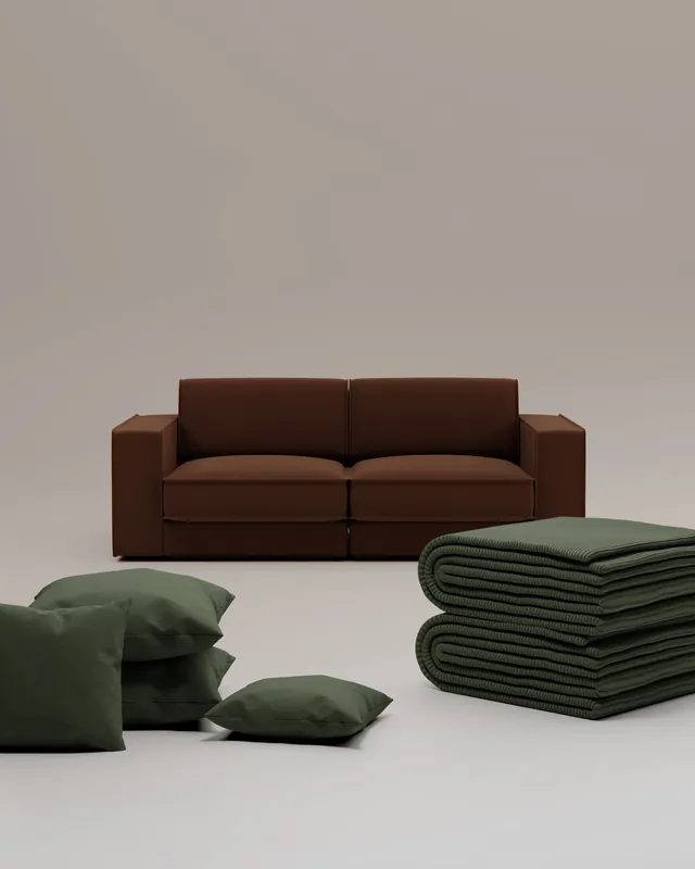 3 in 1 set Divano modulare Terra 2 posti