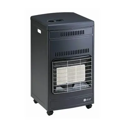 Stufa Gas Gpl Ad Infrarossi Sicar Euro90 Telaio Lamiera 150 Mq 4,2kw Grigia