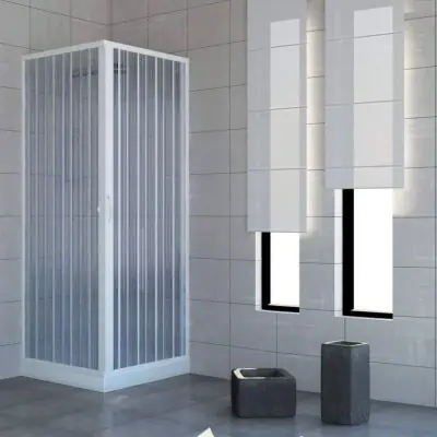 Box doccia angolare in pvc modello acquario h.185 cm 70 - 80 x 90 - 100 ROLLPLAST