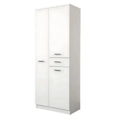 Colonna da bagno tre ante e un cassetto in melaminico bianco h.150cm l=60cm h=150cm p=34cm SAVINI
