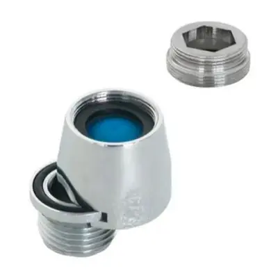 Aeratore rubinetto cromato con raccordo a baionetta e riduzione mm 24x1 HIDROS