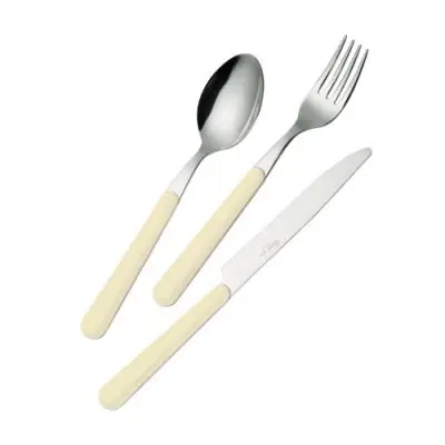Cucchiaio da tavola brio EME Posateria colore avorio/cromo 20 cm
