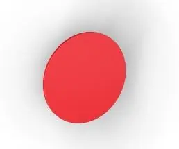 Appendiabiti Bolis Italia zero rosso 9 x 9 x 2,4 cm