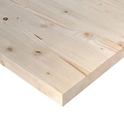 Tavola lamellare Decorlegno abete naturale 60 x 30 x 1,8 cm