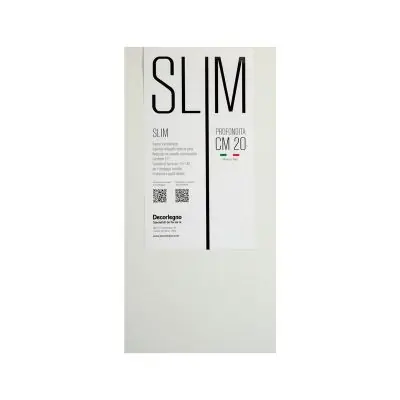 Mensola Decorlegno slim bianco 80 x 20 x 1,8 cm
