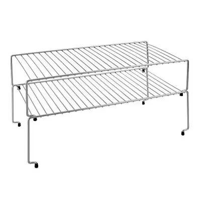 Mensole sovrapponibili sky Metaltex set 2mensole grigio metallizzato