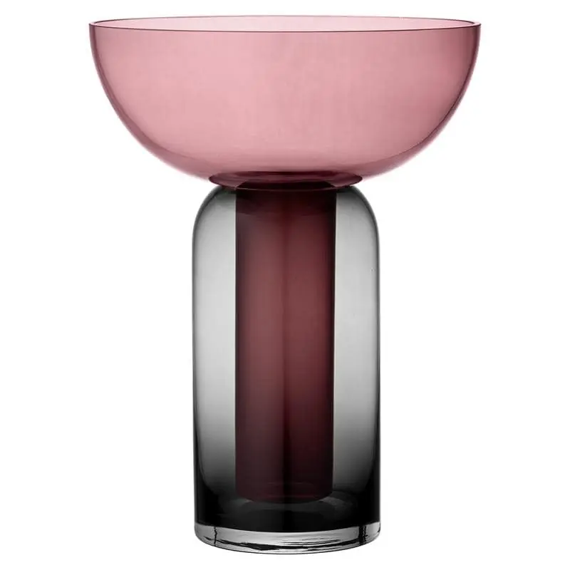 Vaso TORUS Ø15xH19,5 cm Rose \\/ Blu \\/ Green \\/ Amber