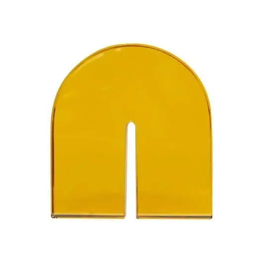 Fermalibri ARCH in cristallo ambrato by Hübsch