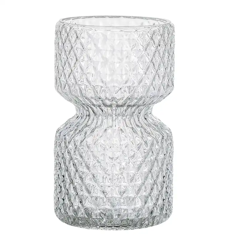 Vaso decorativo HEBA in vetro trasparente by Bloomingville