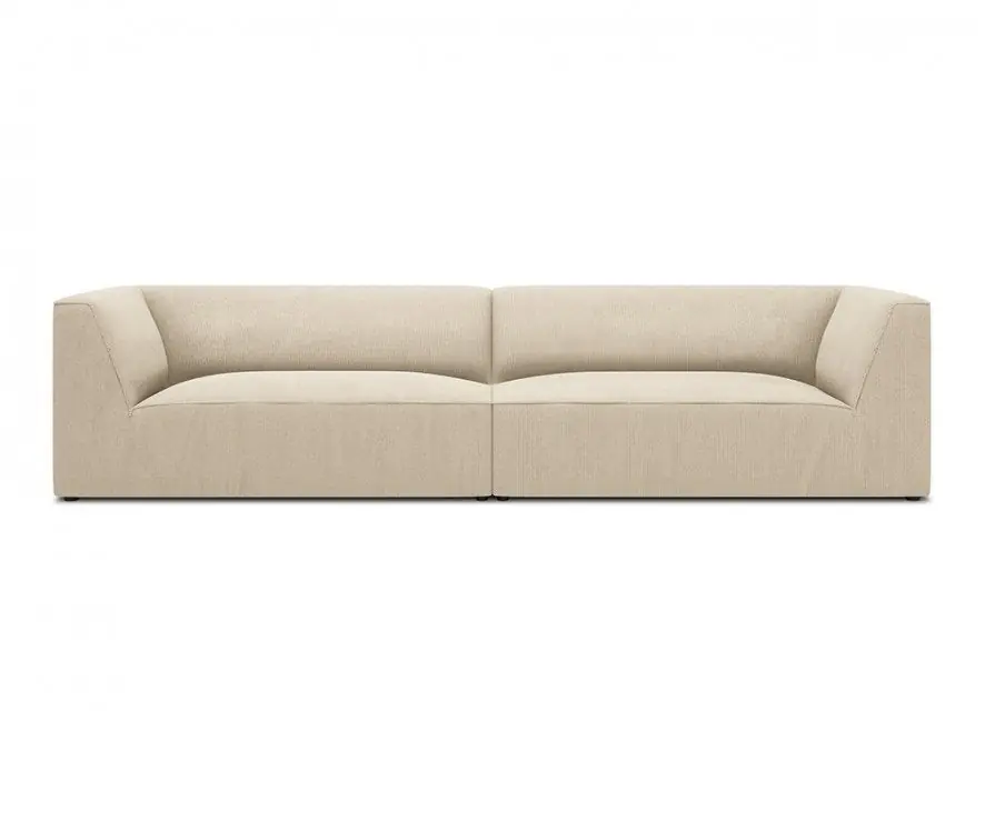 Divano LENNY 4 posti 302x93cm in velluto o velluto a coste