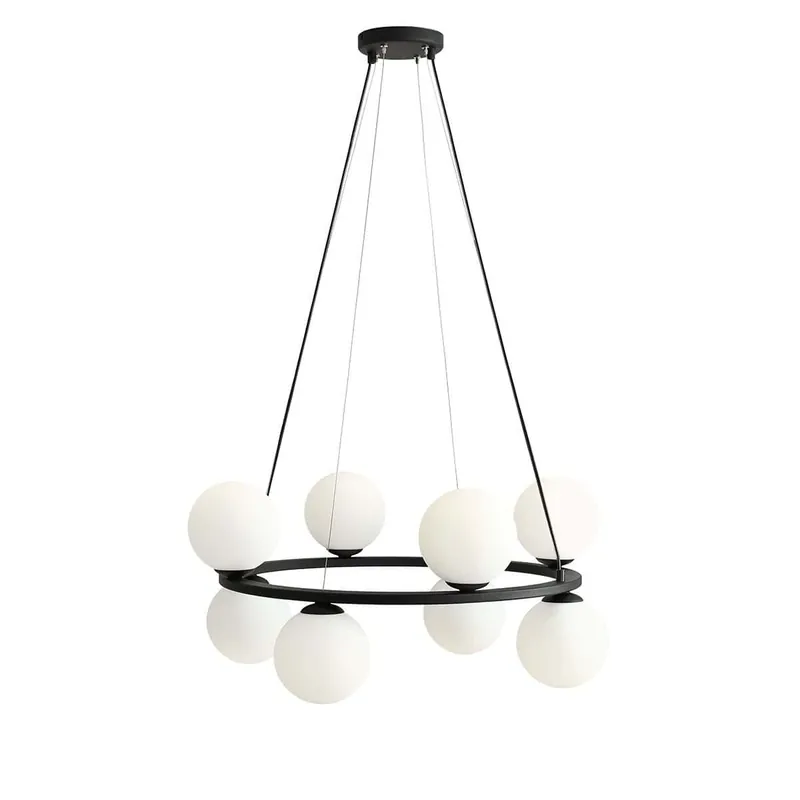 Lampada a sospensione KRONE 8 BLACK