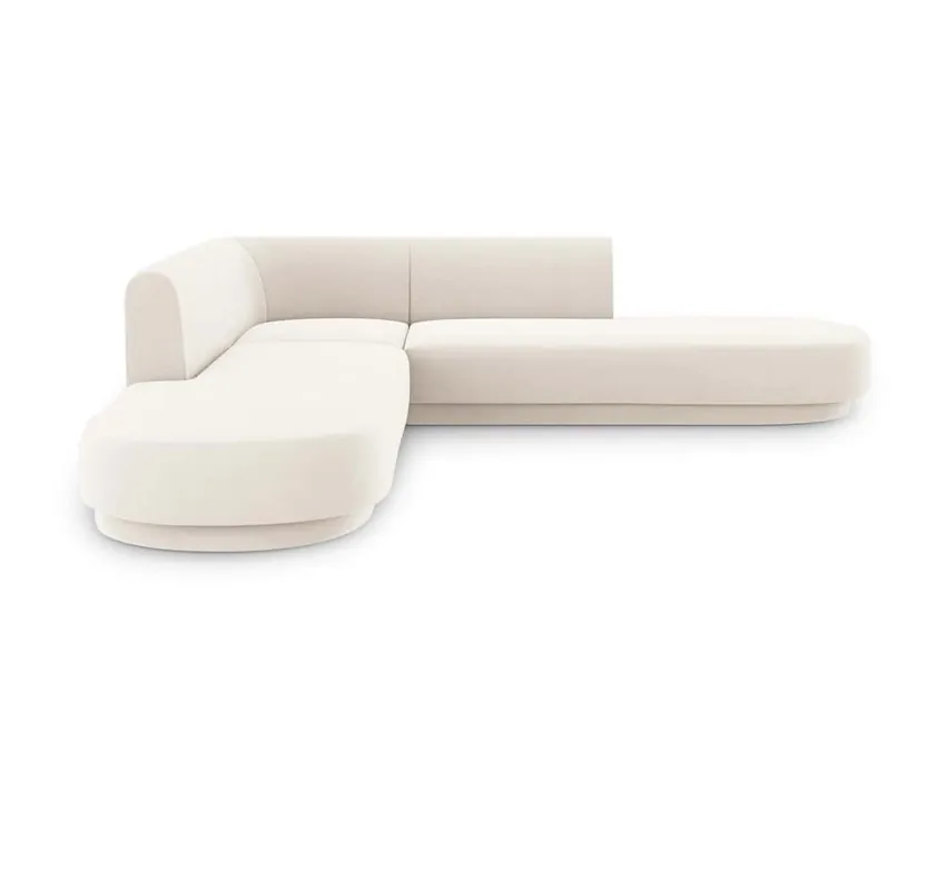 Divano MILEY 5 posti 248x248cm in velluto