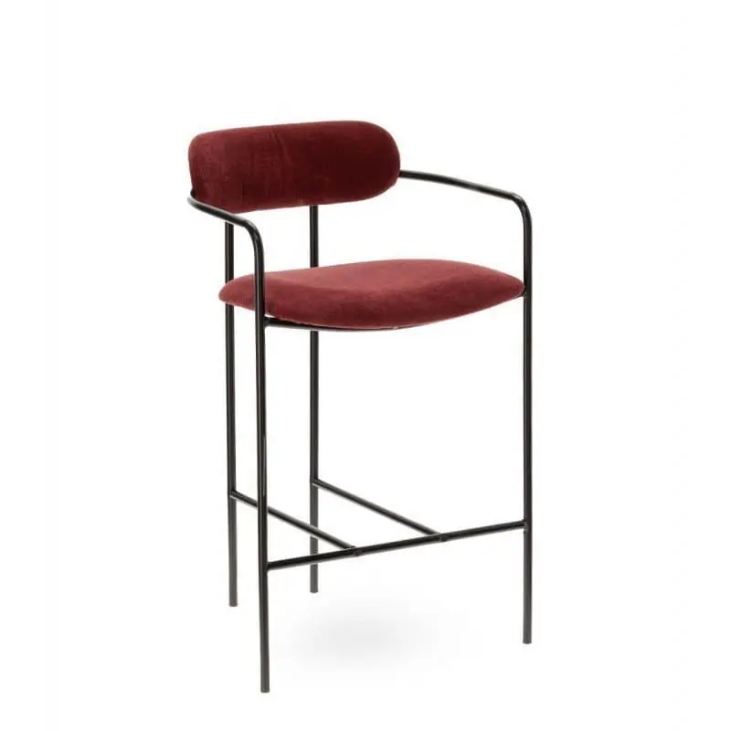 Set 2 sgabelli PATAY Borgogna h seduta 65cm