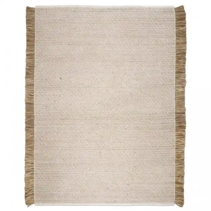 Tappeto GOA white\\/Jute