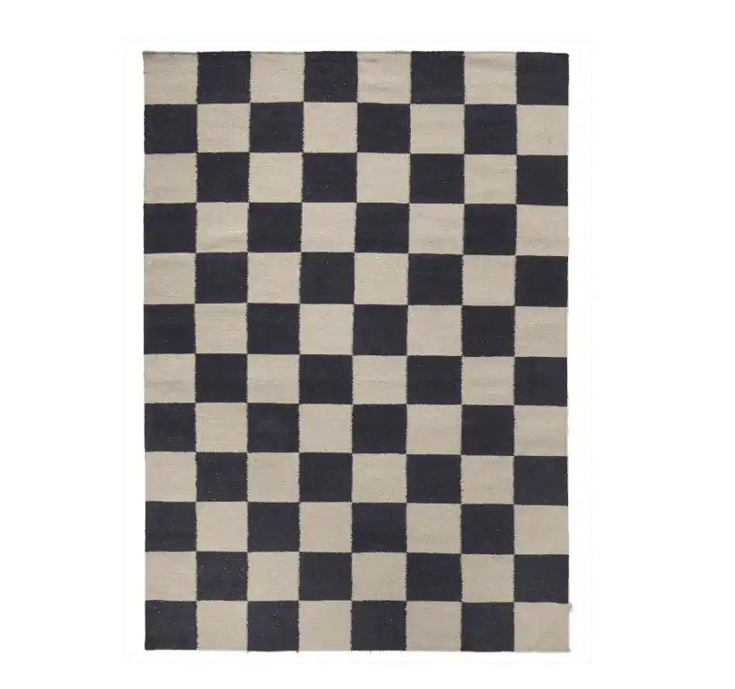 Tappeto SQUARE Black\\/Natural