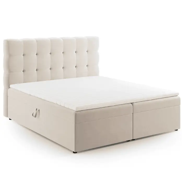 Letto MAMAIA in velluto con contenitore boxspring 140