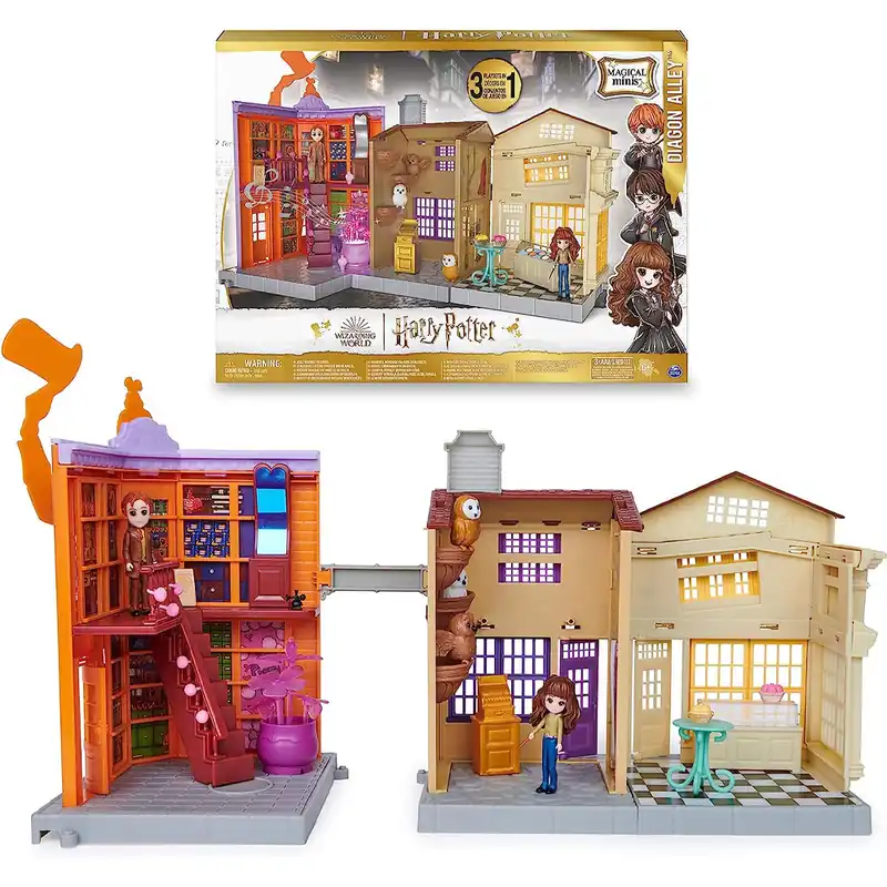 Wizarding World Harry Potter Playset 3in1 Luci e Suoni 2 Personaggi 21 Accessori