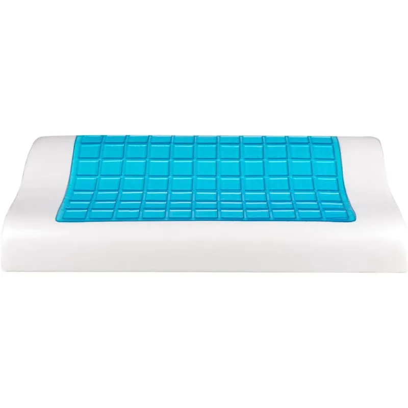 Cuscino Memory Foam con Gel Rinfrescante Sfoderabile Dimensioni 50 x 30 cm