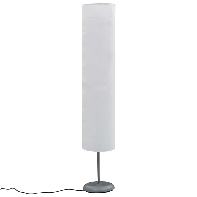 Lampada a Piantana da Pavimento con Supporto Altezza 121cm E27 Colore Bianco