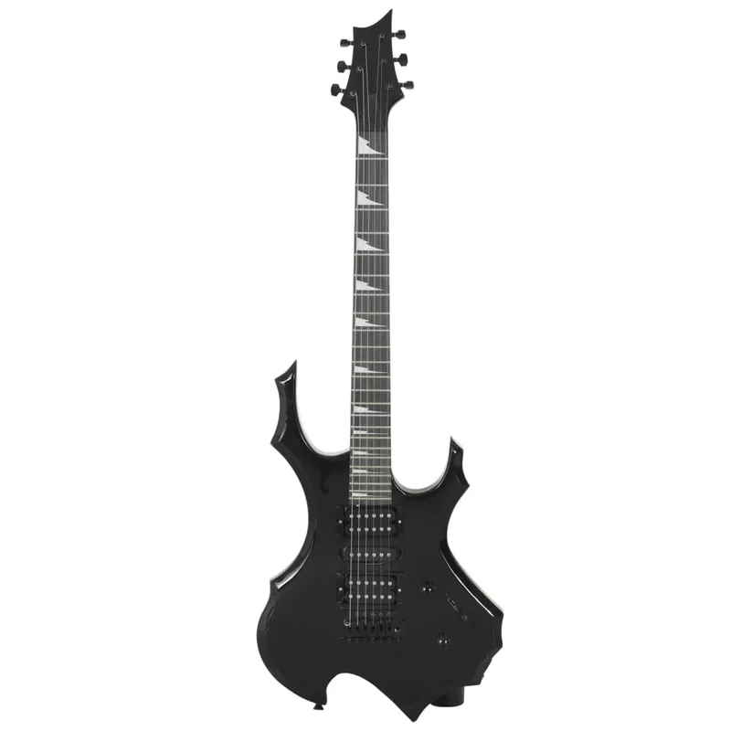 Chitarra Elettrica per Principianti con Custodia e Accessori Nera 4\\/4 39