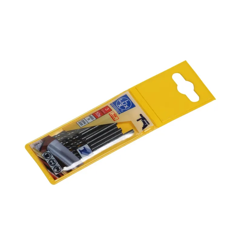 LUX-TOOLS robusta punta metallica 3 mm 10 pz