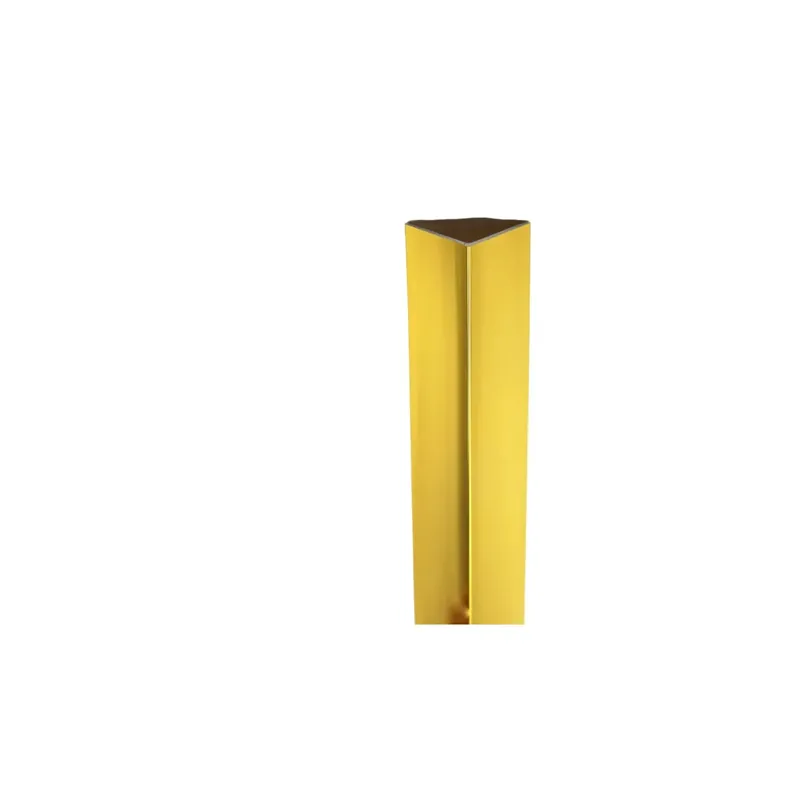 Profilo angolare a L 1 m 10x10 mm alluminio anodizzato ottone lucido
