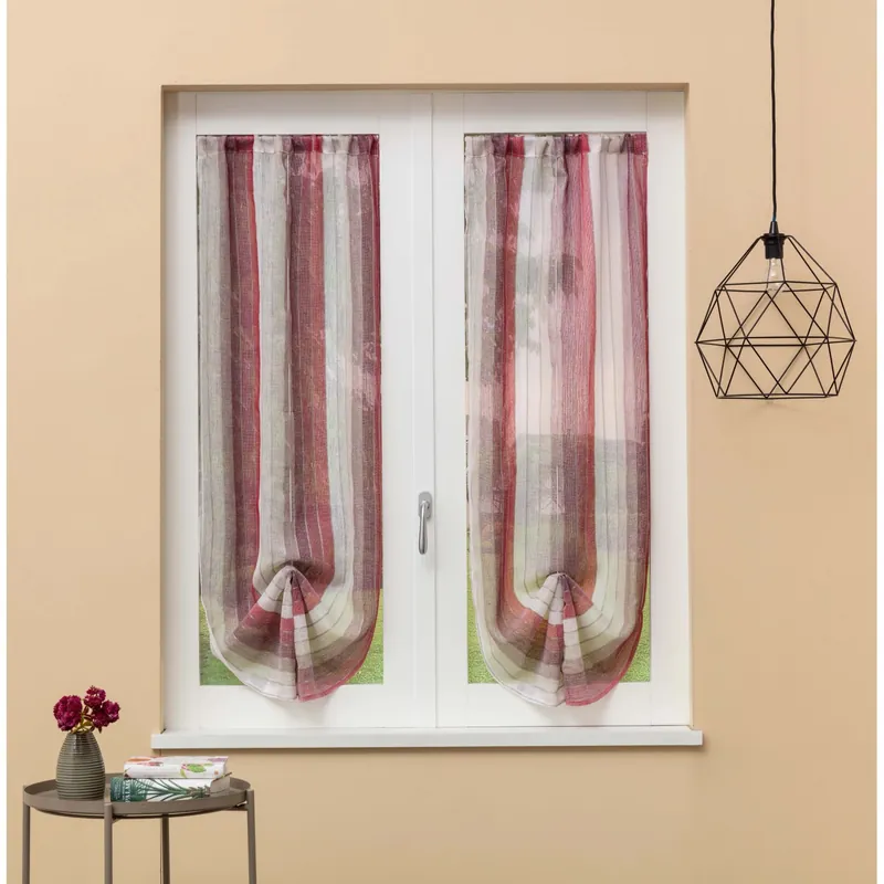 Tenda a vetro Sanremo L 60 x H 240 cm bordeaux