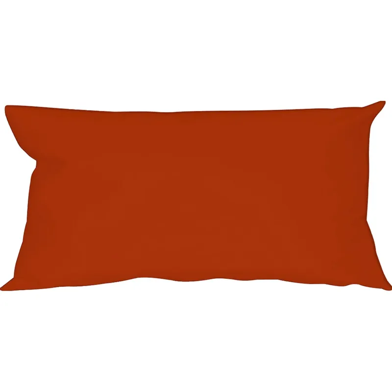 Fodera cuscino cotone Panama terracotta 30 cm x 50 cm