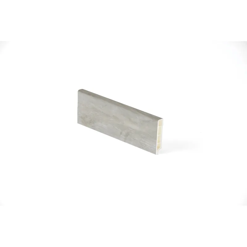 Battiscopa in PVC Rovere Neve H 7 cm