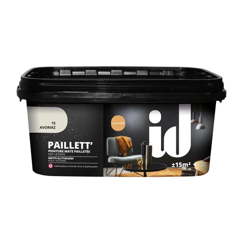 Pittura paiettata-glitterata Avorio 2 l