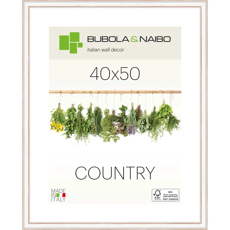 Cornice Ringa bianca 40x50 cm