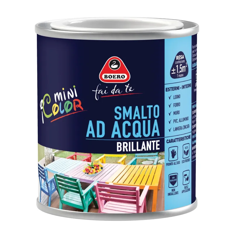 Smalto ad acqua Boero argento 125 ml