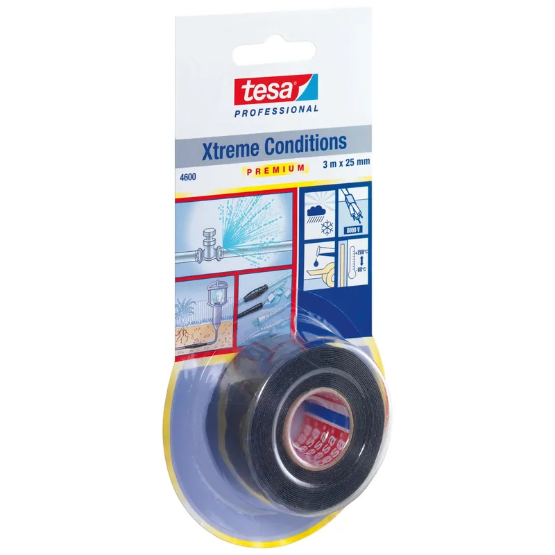 Nastro sigillante autoadesivo Tesa 25 mm x 3 m nero