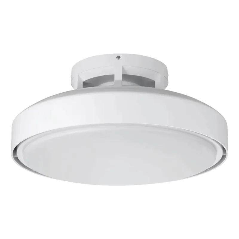 Plafoniera LED con ventilatore Morenci 5200 lm CCT Ø 48 cm bianco